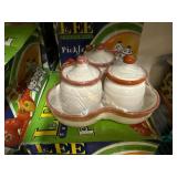 New! 6 Pickle / Condiment Sets