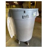 Lavex 32 Gal Trash Can w/wheels
