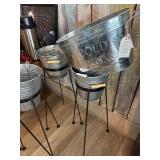 2x Beer Buckets on Stands