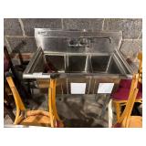 Stainless Steel 3 Compartment Sink
