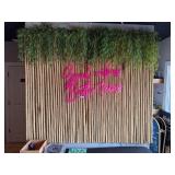LED & Bamboo Wall Decoration