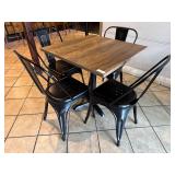 36' Dining Table w/ 4 Chairs