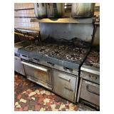 Garland Nat Gas 8 Burner Range w/ Oven