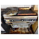 Star Nat Gas Flattop Grill on Stand