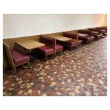 5x Booth Seat & Table Sets