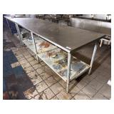 8ï¿½ Stainless Steel Work Table