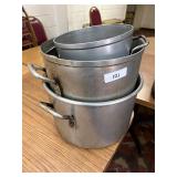 3 Assorted Stock Pots