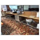 20ï¿½ Serving Counter w/ Stainless Steel Shelves