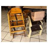 4 High Chairs & Booster Seat