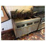 Frymaster 3 Bank Electric Fryers w/ Filter