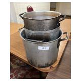 3 Assorted Stock Pots