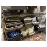 Assorted Insert Pans & Lids (Shelf Contents)