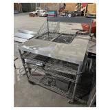 36ï¿½ Rolling Worktop Cart w/ Storage Baskets