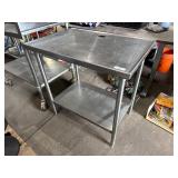 37ï¿½ All Stainless Steel Work Table