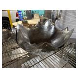 2 Large Metal Bowls