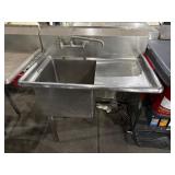 39ï¿½ Stainless Steel Sink w/ Right Drain Board