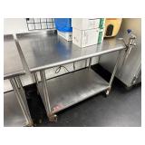 48' Stainless Steel Work Table w/ Can Opener