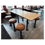78' High Top Table w/ 6 Stools