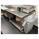48' Stainless Steel Work Table