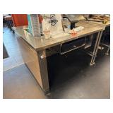 54' Serving Stainless Steel Table