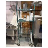 24' Wire Storage Rack on Casters