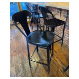 5x Metal Bar Stools