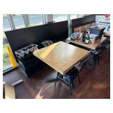 2x 33' Dining Tables w/ 2 Chairs & Booth Seat