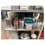 Assorted Jugs, Bins Lids etc (Shelf Contents)