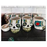 7 Skull Porcelain Mugs