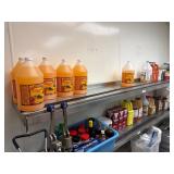 9' Stainless Steel Wall Shelf w/ Pot Rack