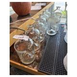8 Glass Cordial Bottles