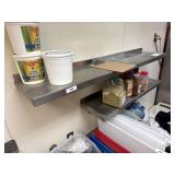 2 Stainless Steel Wall Shelves