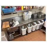 9' Stainless Steel Work Table w/ Sink