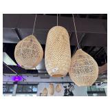 6 Wicker Light Shades