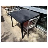 36' Metal Outdoor Dining Table w/ 2 Chairs