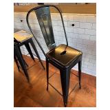 2x Metal Bar Stools