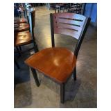 4x Wood & Steel Dining Chairs