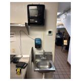 16' Hand Sink w/ Towel & Soap Dispensers