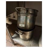 2 Stainless Steel Stock Pots