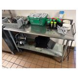 60' Stainless Steel Work Table