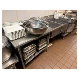 10' Stainless Steel 2 Compartment Sink