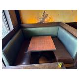 7' x 6' U Shaped Booth Seats w/ Table