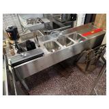 Eagle 7ï¿½ Back Bar 3 Compartment Sink