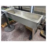 71ï¿½ Ice Down Cold Table w/ Drain