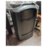 Rubbermaid Black Plastic Trash Can