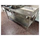 6ï¿½ All Stainless Steel Work Table w/ Drawer