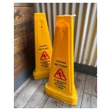 4 Wet Floor Cones