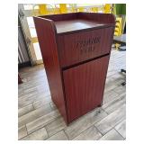 2x Wooden Trash Cans