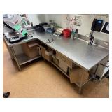 90' x 56' Stainless Steel Work Table