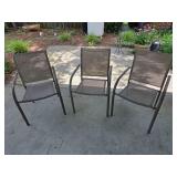 3 outdoor chairs